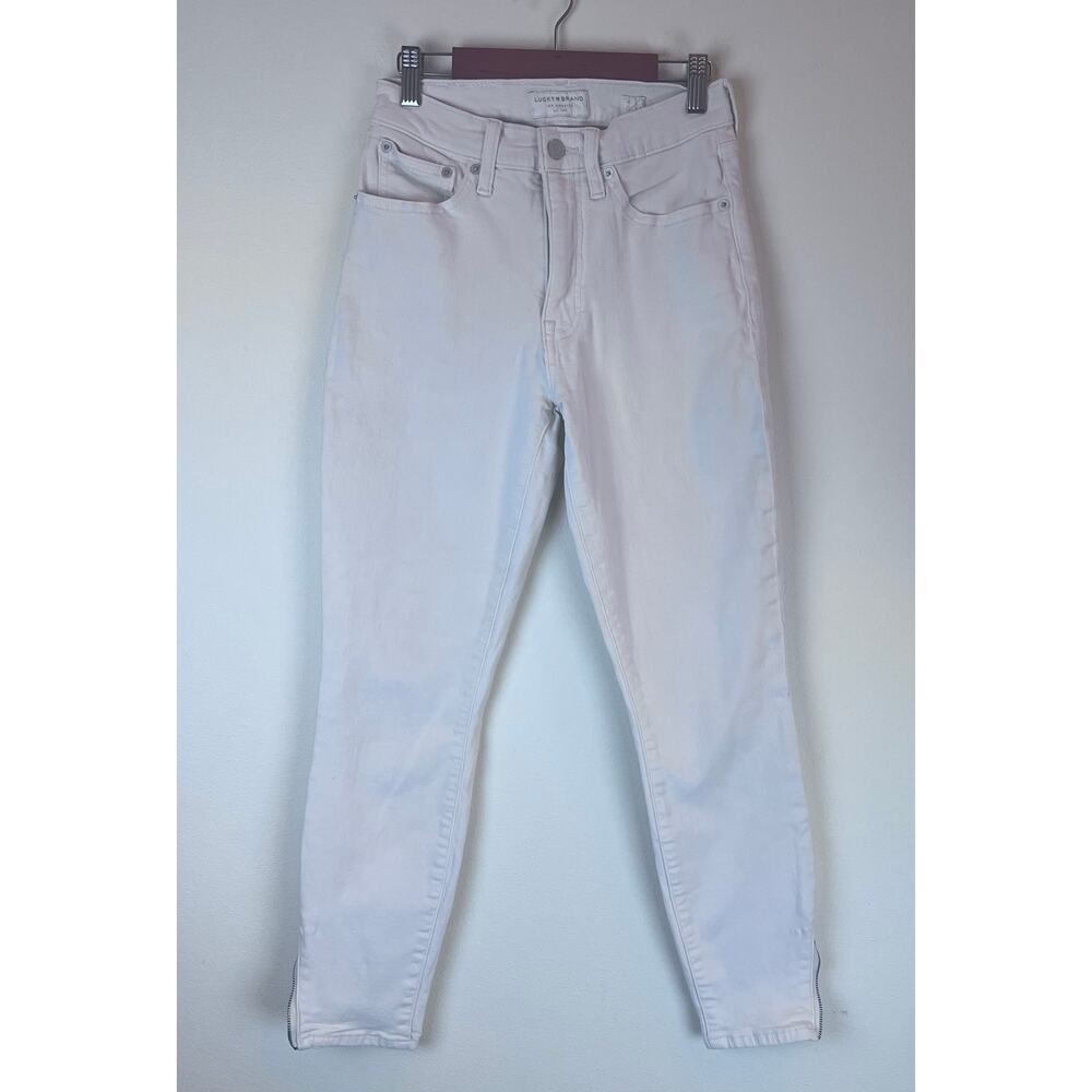 LUCKY‎ BRAND Beige Women's Jeans Stretchy Skinny Ankle Zip Size 4/27